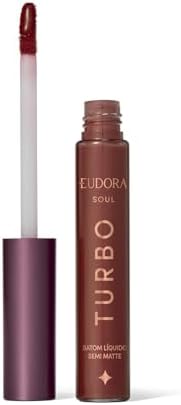 Eudora SOUL Turbo Batom Líquido Marrom Turbinado Semi Mate 5ml
