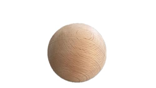 HOLZSPHERE 70mm Holzkugeln aus Buche ohne Bohrung - 4 St&uuml;ck