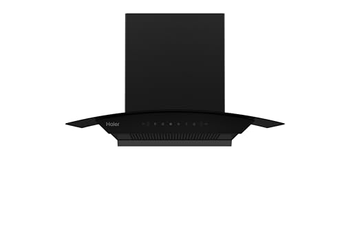 Image of Haier 75 cm 1600 m3 /hr Filterless Autoclean Kitchen Chimney, 220W Motor | Unibody Design (Zero Weld Body) | 10 Yr Motor & 4Yr Product Warranty | Free Installation Kit | HIH-G75HM-N