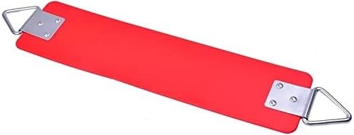 Image of Heavy Duty Flexible EVA Plastic Swing Seat with Metal Triangle Ring for Kids & Adults - Red | 300KG Weight Limit