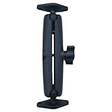 Fiozwea 7/8/9/10インチモニター用タブレットボールヘッドブラケット、産業用デジタルコンピュータアクセサリ、ダッシュカム、大型車両への簡単取り付け (ロングポール(15cm) デュアルリング型ヘッド)