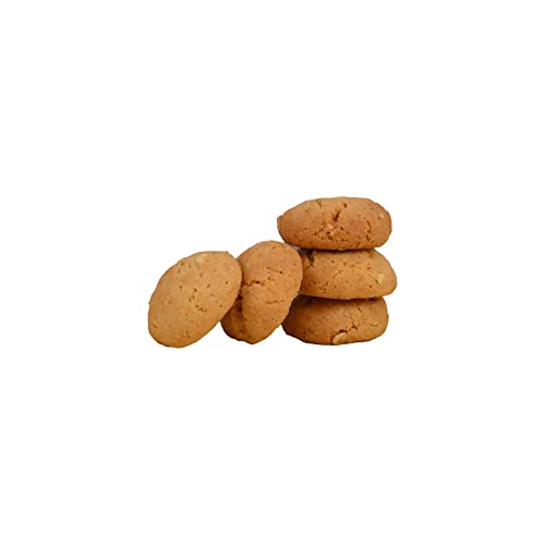 Image of Crafty Foods - The Ingredient of Love - Goras Handmade Pure Ghee Cookies - Cashew Flavoured Best Tasty Teatime Snacks, Healthy & Nutritious 100% -Pack-(2), 500 Grams