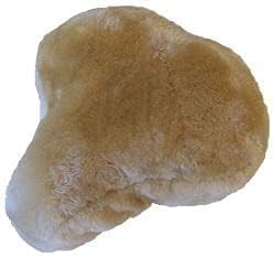 Sheepskin Bicycle Seat Cover for Cruiser with 10X10X1 3/4" Size. USA Made NO Foam Cushion