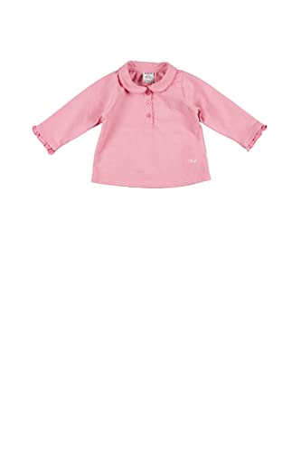 Polo de bebé rosa cuello redondo - Outlet Charanga > Ropa Infantil > Ropa de bebé niña > Polos - 