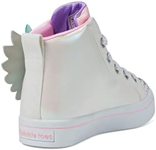 Skechers Kids Girls Twinkle Toes TWI-Lites 2.0-Wingsical WIS Sneaker, White/Multi, 1.5 Little Kid | Image 4