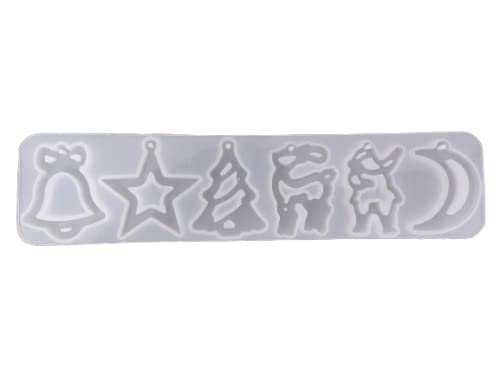 EKTA STATIONERY Epoxy Resin 6 Design Silicone Christmas Decoration DIY Casting Moulds for Craft, Pendant & Also Used as Cake Mould(Christmas Mould)-image-46