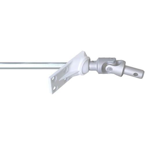 Sortie de caisson - 6 pans de 7 - Diamètre 12 mm - Angle 45° - Couple max 5 Nm - Passe caisson sortie de coffre - Guide déporté articulation - Longueur 300 mm - Pour store et volets roulants - Geiger