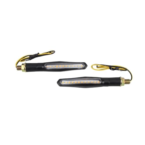 Clignotants LED pour motos 12V E24 avec feu stop intégré pour la sécurité