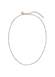 Purelei Collana Pure – Collana in acciaio inossidabile di alta qualità, impermeabile e regolabile – 45 cm + 4 cm di estensione, disponibile in oro 14 carati, placcato oro rosa 18 carati o argento