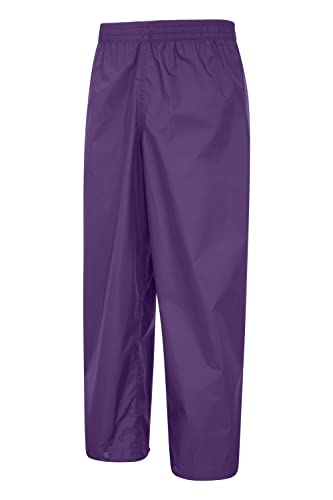 Mountain Warehouse Pakka Kids Waterproof Rain Pants -For Boys & Girls Purple 9-10 Years #TOP2