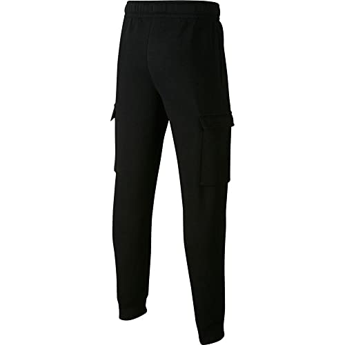 Nike Boy's NSW Club Cargo Pants (Big Kids) Black/Black/White MD (10-12 Big Kid)2