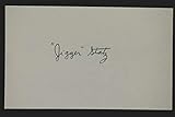 John Jigger Statz (d.1988) Giants Cubs Signed 3x5 Index Card Vintage Autograph