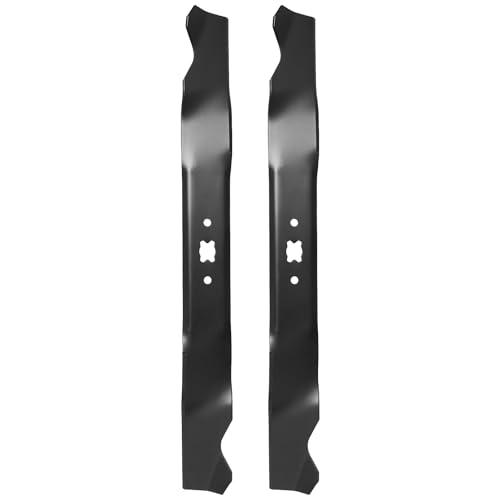 942-0741A Mower Blade for 21 Deck Compatible with T roy Bilt TB130 TB240 TB230 TB200 TB210 TB160 C raftsman M230 M250 C ub Cadet M TD 21 Mower Replace 742-0741 742-0741A 942-0741 2-Pack