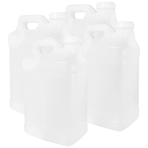 Coolbreeze Beverages 2.5 Gallon Heavy Duty Food Safe Jugs & Caps - Frozen Drink Mixing, Cold Brewing, Beverage Storage, Water Jugs - (4 Pack)