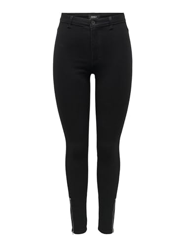 ONLY NOS Damen onlROYAL HIGH SK Jeans 600 NOOS Skinny Jeans, per Pack Schwarz (Black Black), 44/L32 (Herstellergröße: XXL)