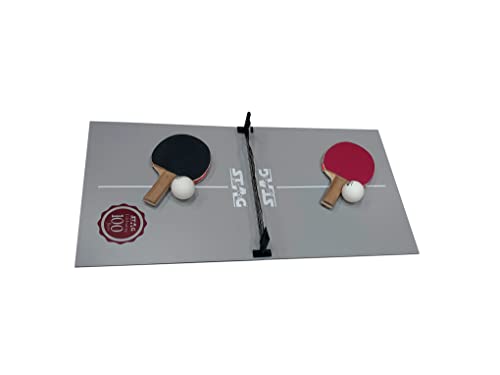 100 Year Limited Stag Super Mini Table Tennis Table (Grey)