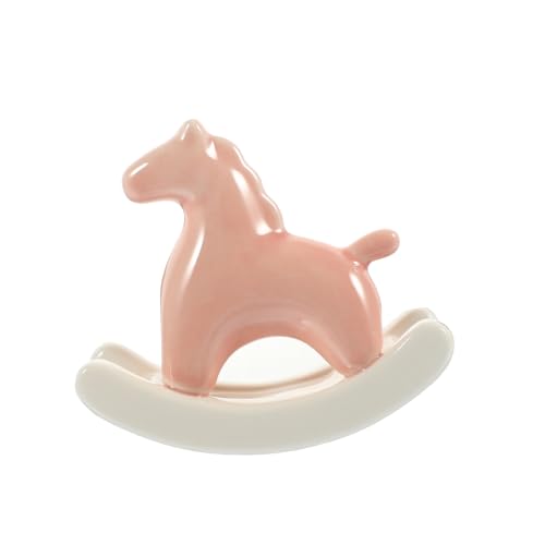 Ornements de cheval à bascule en céramique au design épuré et chic