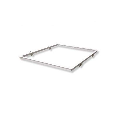 Vision-EL 773977 Cadre Placo Dalle Encastrable, Aluminium, Blanc, (L x I x H)-630 x 630 mm