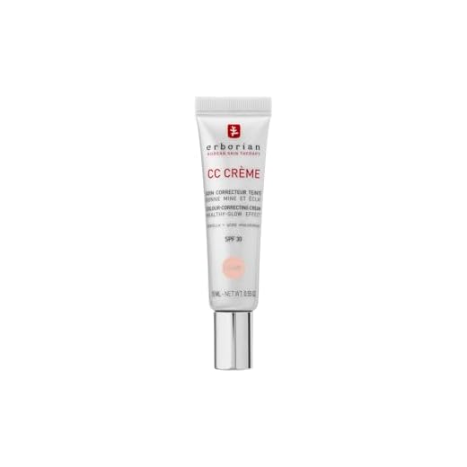 Erborian - CC Crème mit Centella Asiatica - High-Definition Illuminierende GesichtsCrème und Make-up - Sonnenschutz SPF 30 - Koreanische Kosmetik - Clair 15 ml