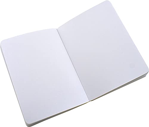 Carnet de notes Zequenz 360 à pages blanches carnet rouge souple et incassable pour dessin