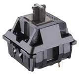 Cherry Mx Switch for Mechanical Keyboard MX3A-11NN (10 Pcs, Silent Black, Plate Mount)