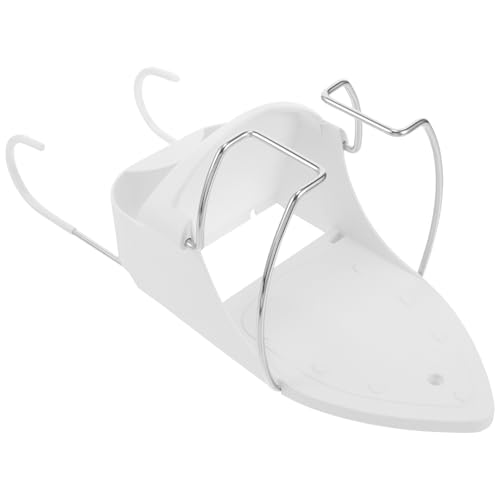 Toyvian Support Mural pour Fer à Repasser Électrique 36x15,5x13 Cm Blanc en Pbt et Gf Résistant, Étagère Murale pour Planches à Repasser, Buanderie, Chambre, Bureau, Garage