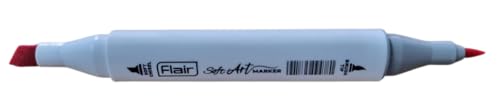 Image of FLAIR 24 Vibrant Shades Soft Art Marker Dual-Tip| Soft Chisel Point & Brush Tip Together| Triangular Body| Quick Drying| Draw Doodle Illustrate| Attractive Carry Case With Handle|,Multicolor