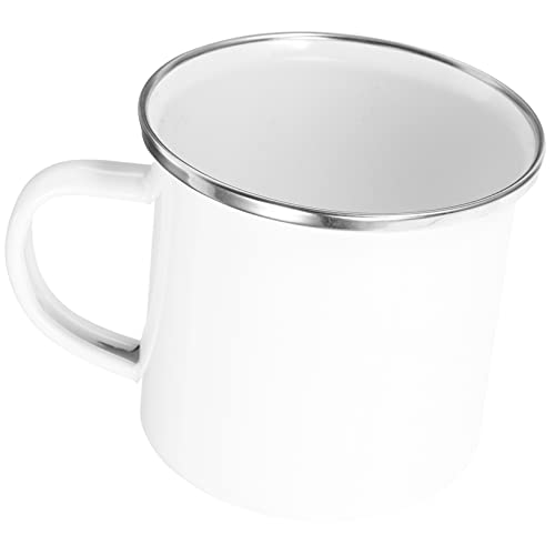 COLLBATH Enamel Mug Camping Drink Cup Home Decor Smooth Enamel Ergonomic Handle