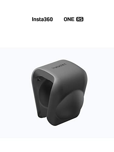 Cache objectif Insta360 One RS anti-rayures protection silicone noire - 3
