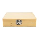 ROMISBABA Multi-Slot Wooden Microscope Slide Storage Box with 25 Slots Slide Holder for Lab and Teaching Use