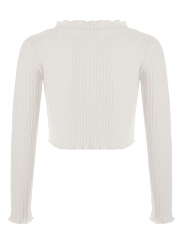 Hansber Kids Girls Cardigan Sweater Long Sleeve Ribbed Shrug Crop Tops Ballet Dance Wrap Tops Coat Dancewear2