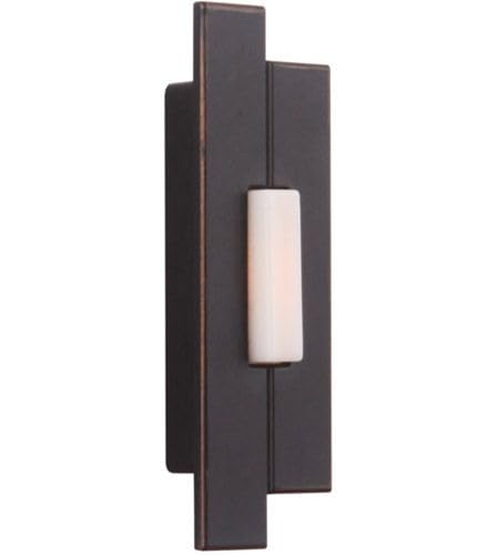 Bouton poussoir sonnette bronze vieilli Craftmade PB5000-AZ encastrable extérieur