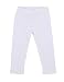 Leveret Solid Girls Legging White 4 Years