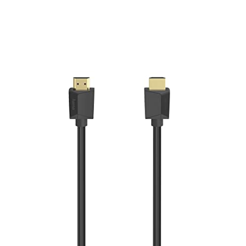 Cable HDMI 8K Hama de 2 metros de alta velocidad con conector chapado en oro en color negro