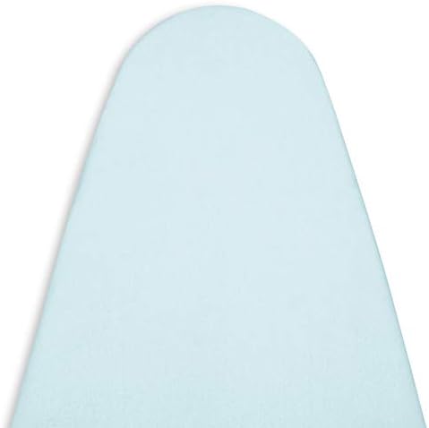 Encasa Homes Replacement Ironing Board Cover with Extra Thick Pad, Plain Colors, Elasticated, (Fits Standard Large Boards of 15 x 54 inch) Heat Reflective, Scorch Resistant, Heavy Duty - Ice Blue