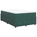 Produktbild vidaXL Boxspringbett, Polsterbett Bett mit Matratze Matratzenauflage, Bettgestell mit Lattenrost, Doppelbett für Schlafzimmer, Dunkelgrün 120x190cm Samt