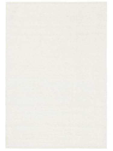 RugVista, Kelim Loom, Teppich, Mittelflor Teppich, 140 x 200 cm, Rechteckiger, Moderner Kelim Teppich, Wolle, Flur, Schlafzimmer, Küche, Wohnzimmer, Naturweiss, Beige