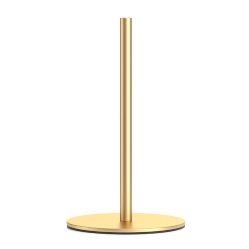 Porte-Rouleau de Papier essuie-Tout sur Pied en Acier Inoxydable de qualité supérieure - Or - pour Rouleau de Cuisine - Distributeur de Papier essuie-Tout Classique et Tendance
