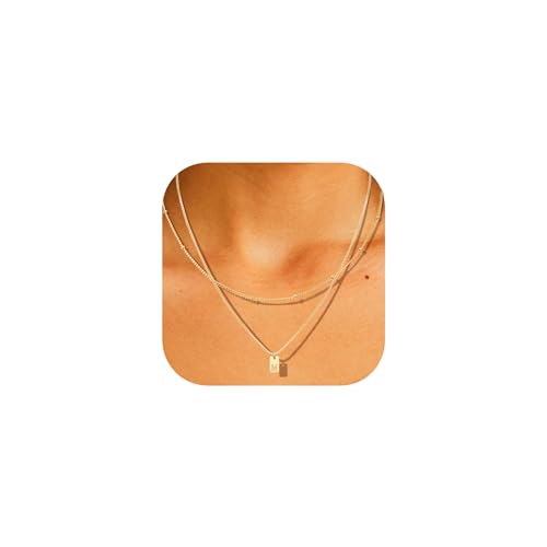 Collier personnalisé prénom initiale A-Z | Chaîne layering femmes filles