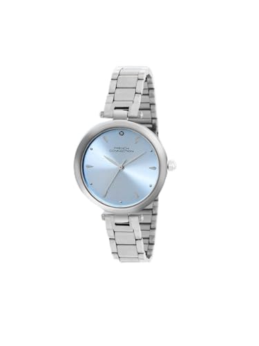 French Connection Analog Blue Dial Womens Stainless Steel Watch-Fcn0103Sm (B0D8L6P26Y) Amazon Price History, Amazon Price Tracker