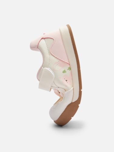 Image of Balabala Girls Boys Toddler Sneakers Wide Toe Box Walking Shoes | Unisex Kids Sneakers with hook-and-loop straps, non-slip soles, soft heel cushion, and flexible support for play