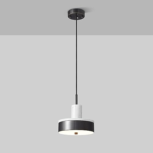 Lámpara colgante LED de mármol de 12 W de estilo moderno de mediados de siglo: lámpara de techo de color verde dorado para cocina, isla, comedor, dormitorio, sobre fregadero, elegante diseño de piedr