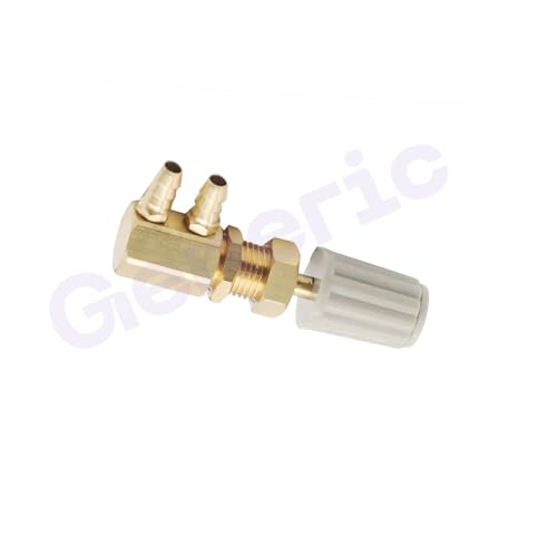 Image of 5mm Dental Chair Water Control Regulator Valve with 2 Parallel Nipples - Metal Water Pressure Regulating Valve Nozzle, Oral Cleaning Hose Turbine Switch Replacement Spare Part
