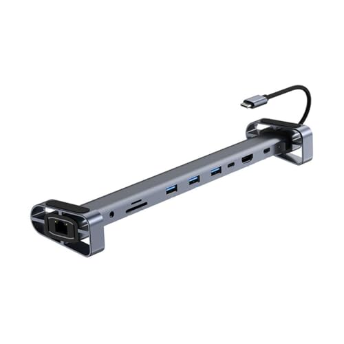 Image of WISTAR 10-in-1 Docking Station with 4K HDMI, PD Charging, SD /TF, 3 USB 3.0, USB C, RJ45 Ethernet, Audio, USB C Hub Multiport Adapter, Laptop Docking Station for Dell XPS /HP /Lenovo /Surface