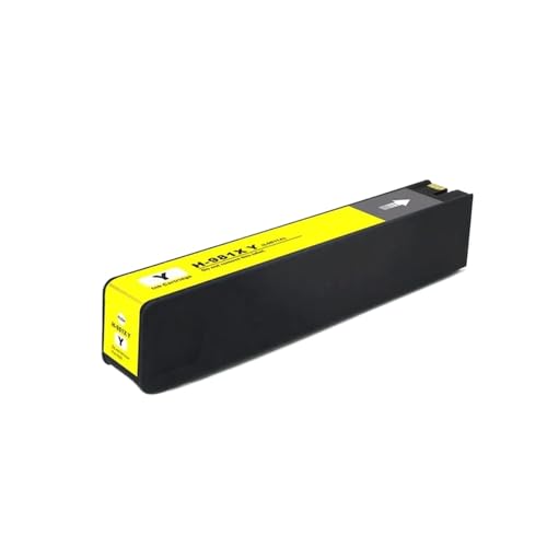 Cartouche d'encre jaune 981 981X compatible avec PageWide MFP 586dn et 556xh