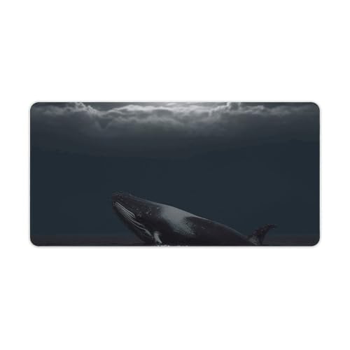 Tapis de souris de jeu avec motif baleine et finitions LED soignées