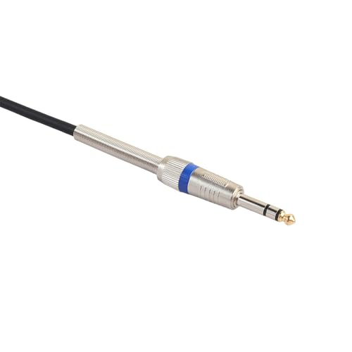 Cable de audio stereo 6.35mm macho a macho 1 metro miniatura 2