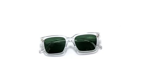 Óculos De Sol Feminino Com Proteção Uv-400 Lentes Degrade Y-167 (Transparente)