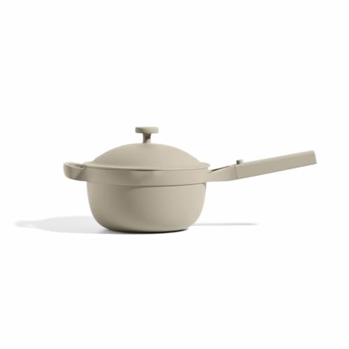 Our Place Perfect Pot - Mini 2.5 Qt Nonstick Ceramic Sauce Pan with Lid | Versatile Cookware for Stovetop and Oven | Steam, Bake, Braise, Roast | PTFE and PFOA-Free | Toxin-Free, Easy to Clean | Steam