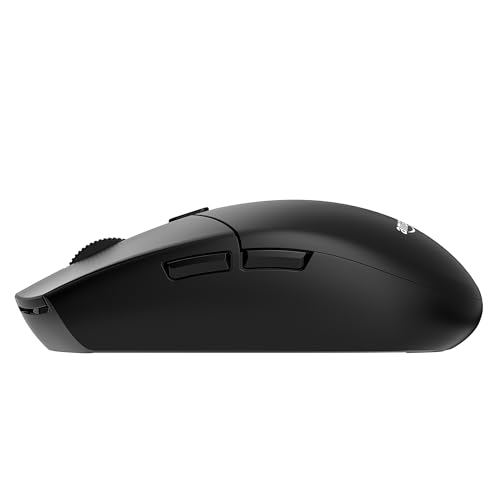 Image of amazon basics Pro Series Wireless Gaming Mouse, Hero Sensor, 12000 DPI, Lightweight | 6 Programmable Buttons | Compatible with PC /Mac | Rechargeable